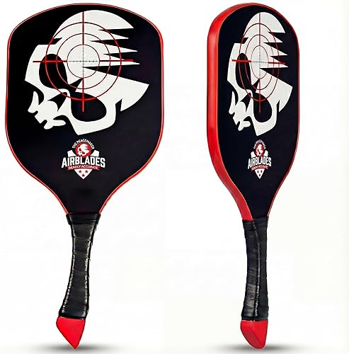 Peacemaker - Paleta de pickleball aprobada por USAPA, fibra de carbono T700, mango pendiente patentado, núcleo de nido de abeja, pintura de