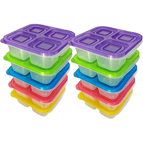 AQSXO Bento Lunch Containers for Bariatric Snacks