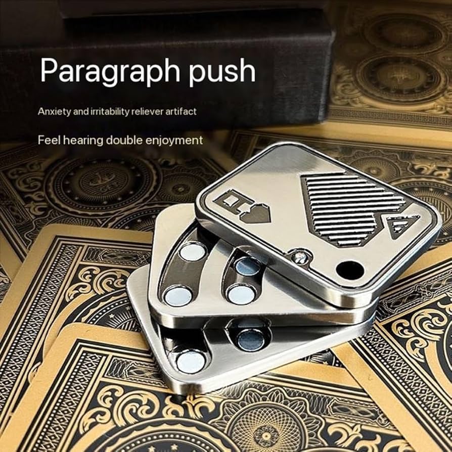 【aaa⭐︎】【美品】メカニカルフィジェットスライダー EDC Amazon.co.jp: ポーカーフィジェットスライダー 3層AAA 2層幸運