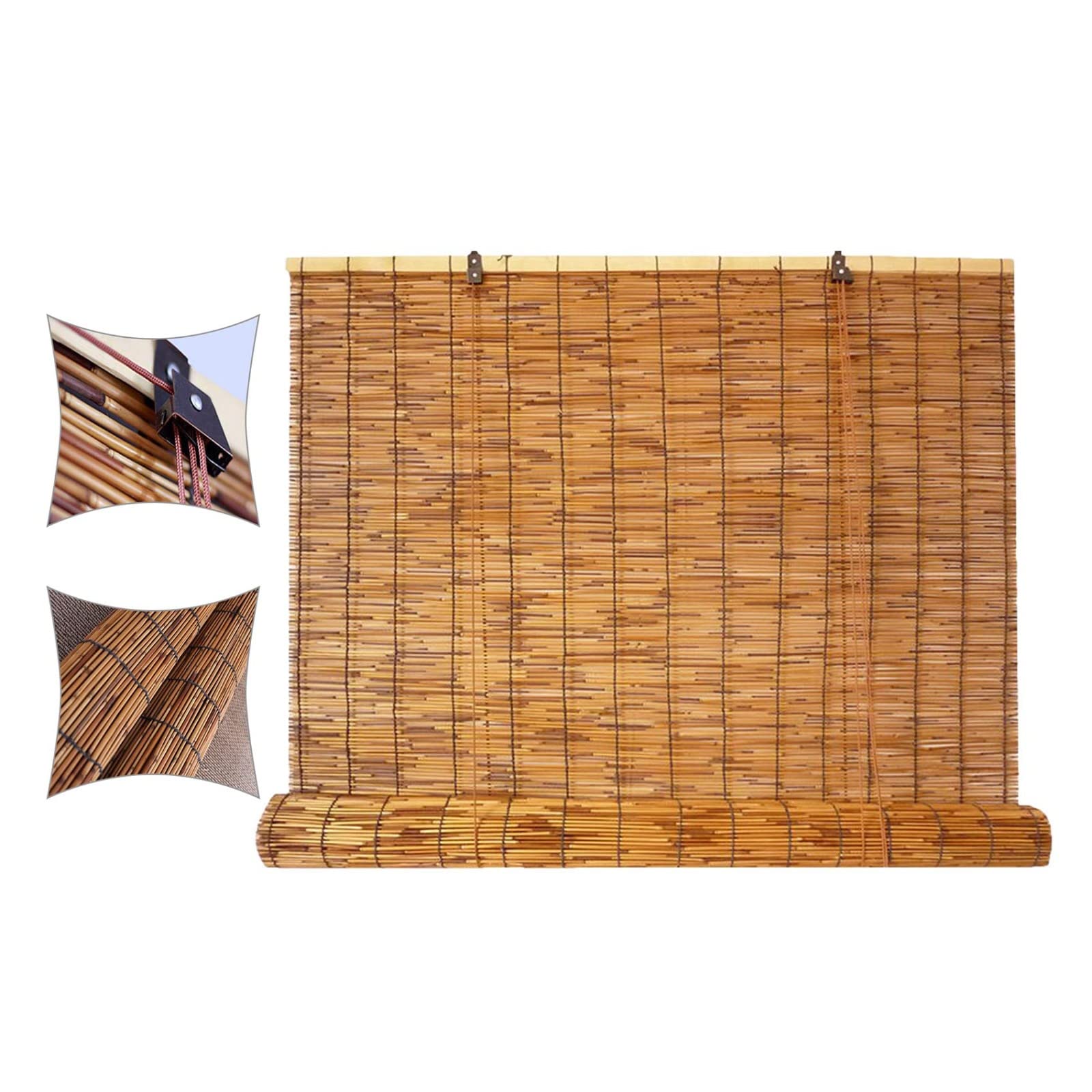 Store banne bambou anti-UV et ventilation naturelle sur mesure