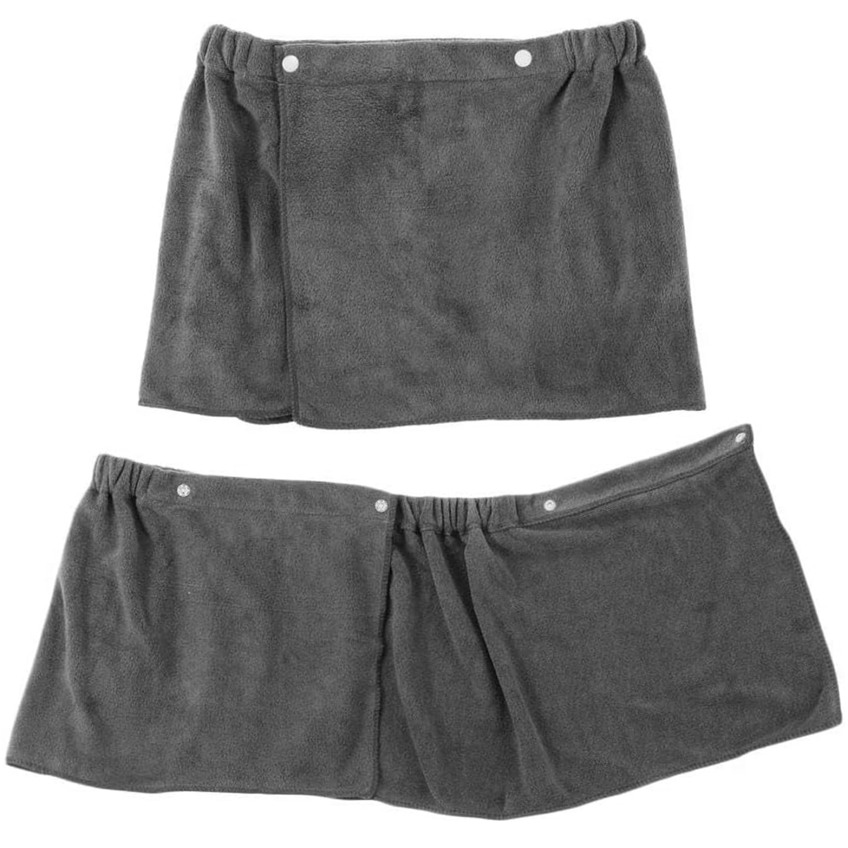 2PCS Mens Towel Wrap 12x55 Inch Adjustable Wearable Mens Bath Wrap with Button Closure Soft Absorbent Towel Wrap for Men Mens Wrap Around Towel with Pocket for Shower Spa Mens Wrap Around Towel Towel