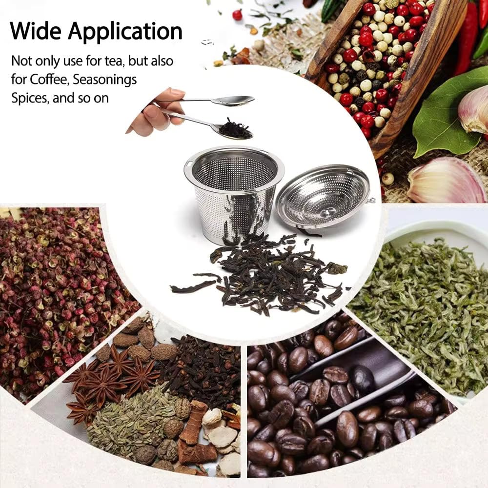 Stainless Steel Tea Infuser - Loose Leaf Tea & Coffee Strainer -4