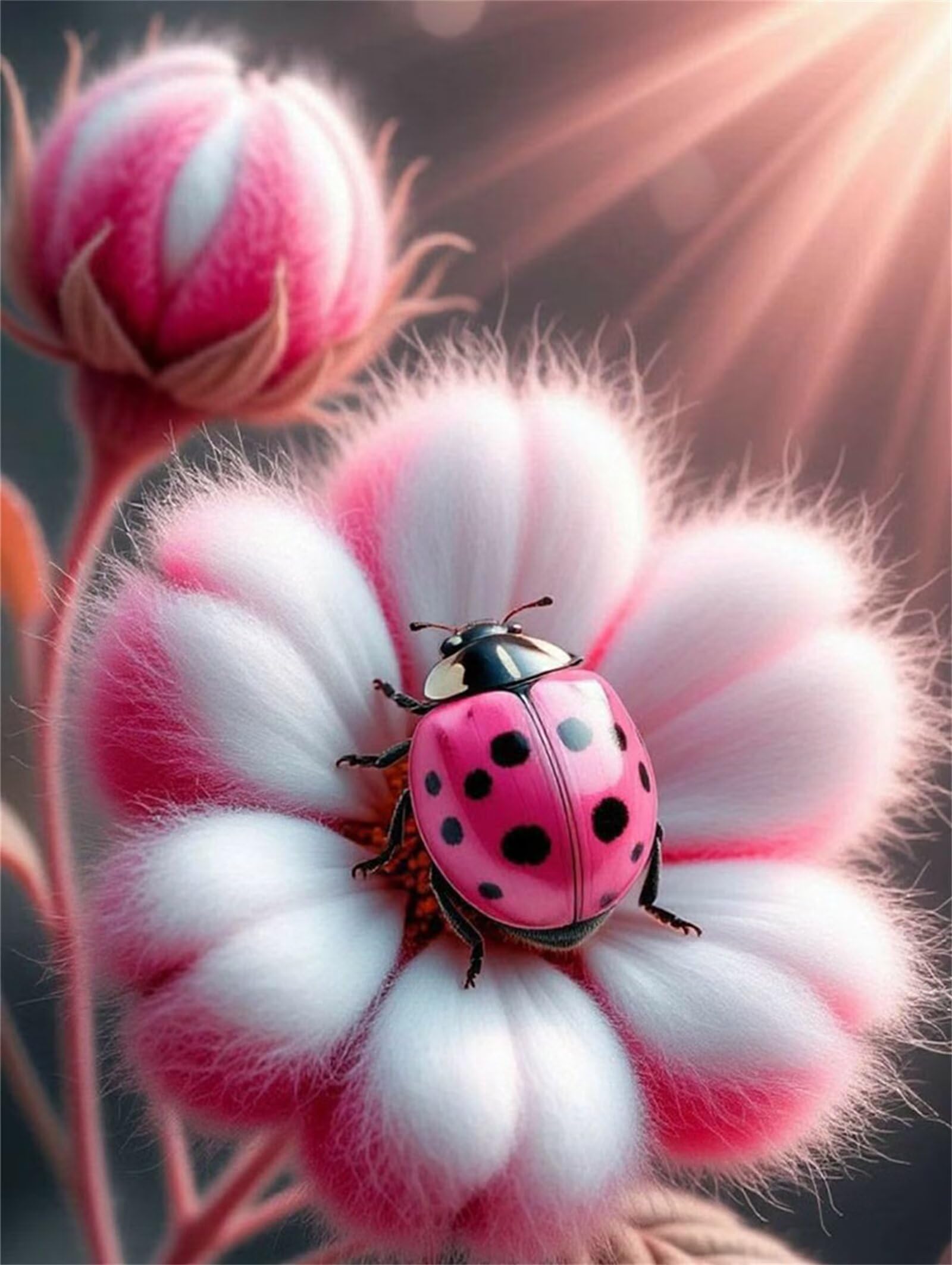 Puzzle 1000 pezzi Coccinella rosa per Adulti, 75x50cm Puzzle Adulti 1000 pezzi, Giochi Di Puzzle per Tutta La Famiglia, Un Regalo Festivo per Gli Amici in Una Bella Confezione