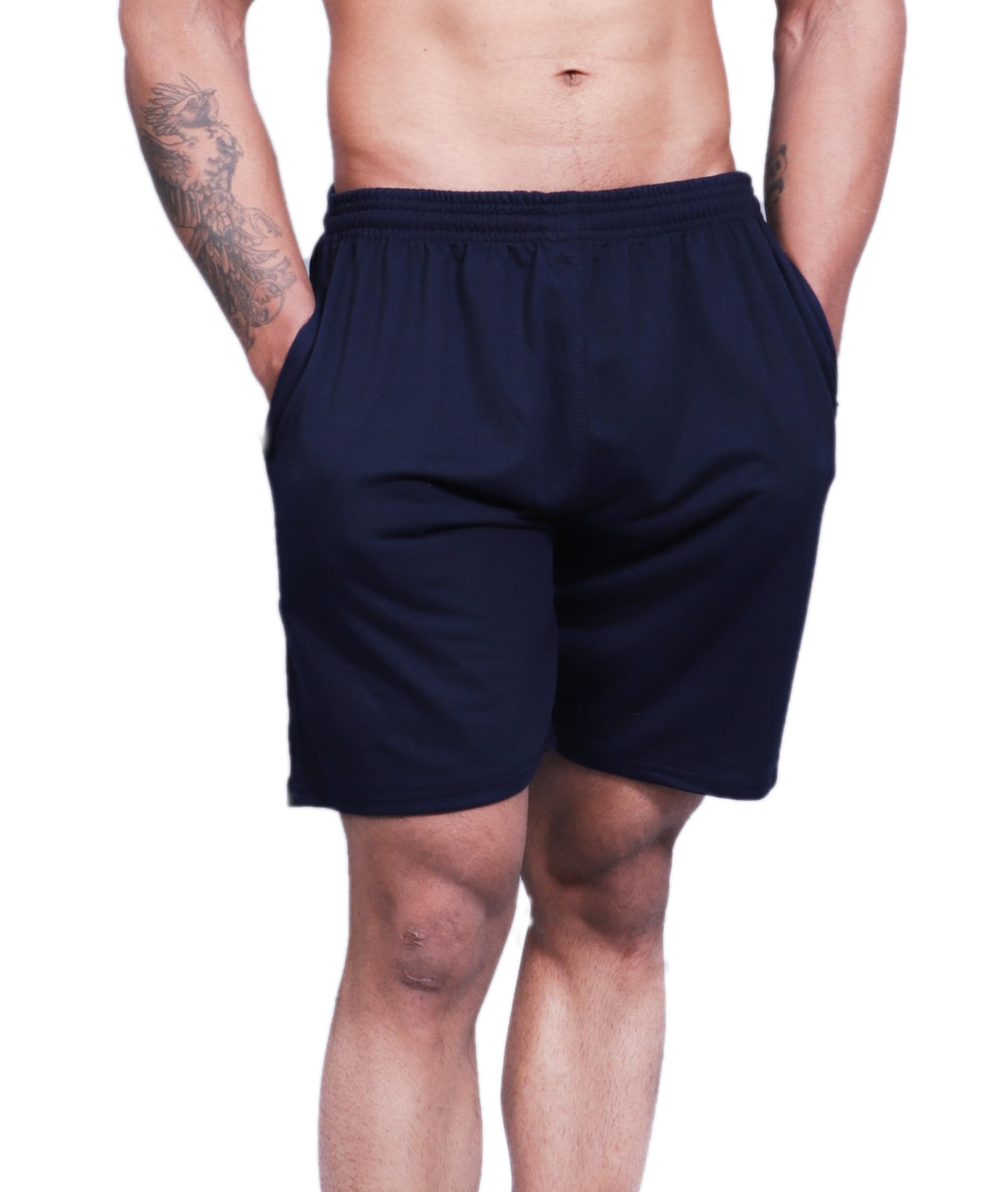Men's Plus Size Cotton Boxer Shorts | Breathable Soft Innerwear for Big & Tall | Comfortable Relaxed Fit Solid Boxers-image-45