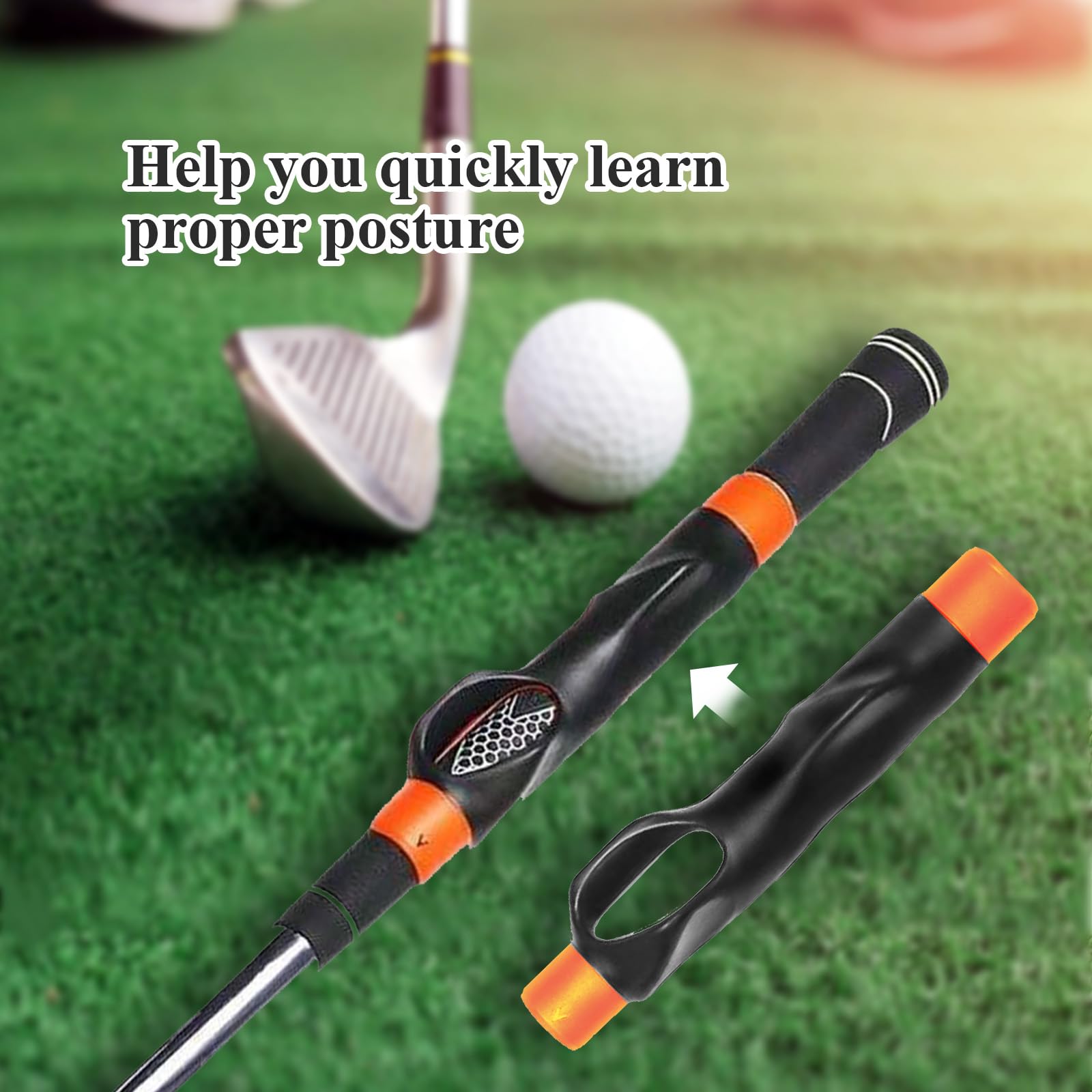 Entrenador de agarre de golf, simulador de swing para posicion correcta de la mano