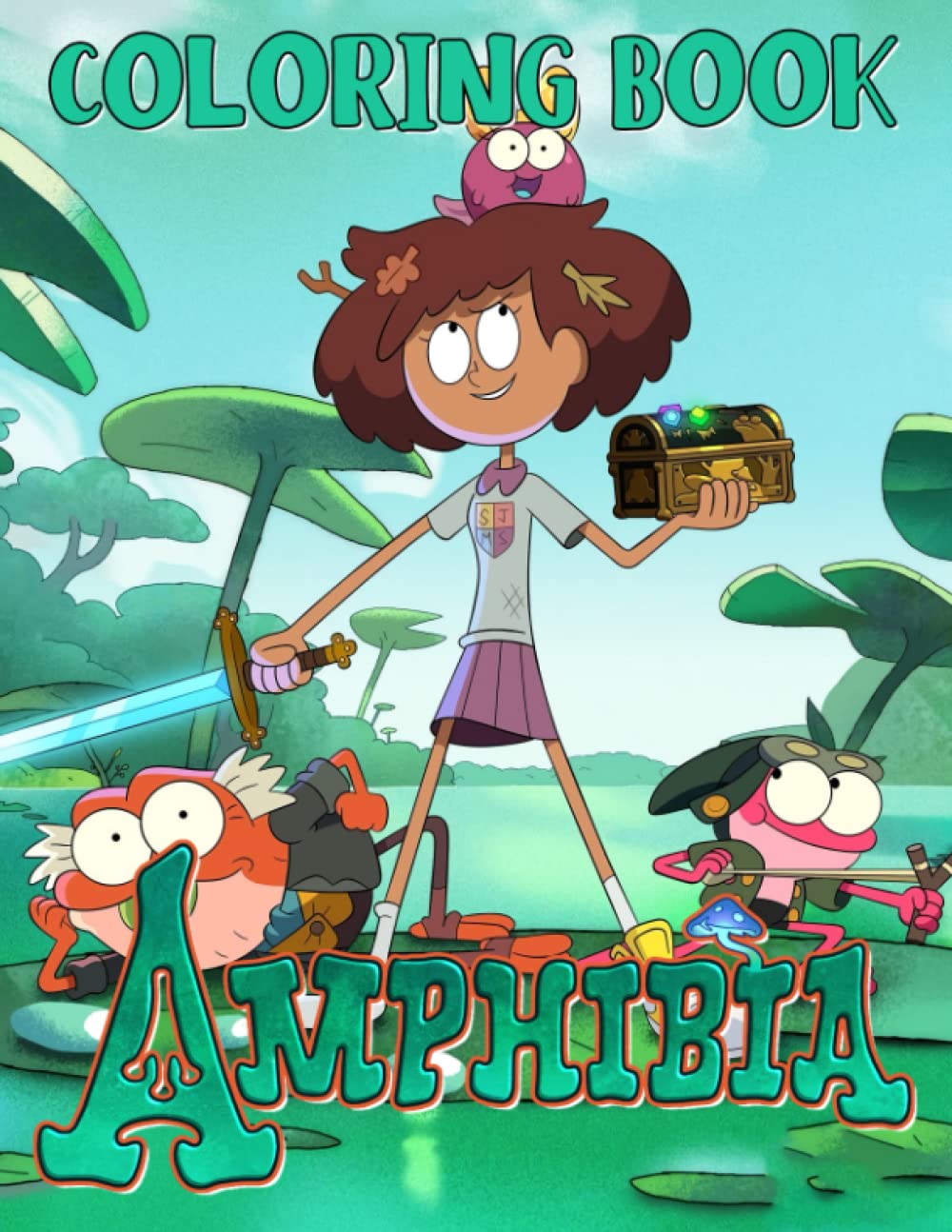 Buy Amphíbia Coloring Book: Exclusive Gift for All Ages with Unique ...