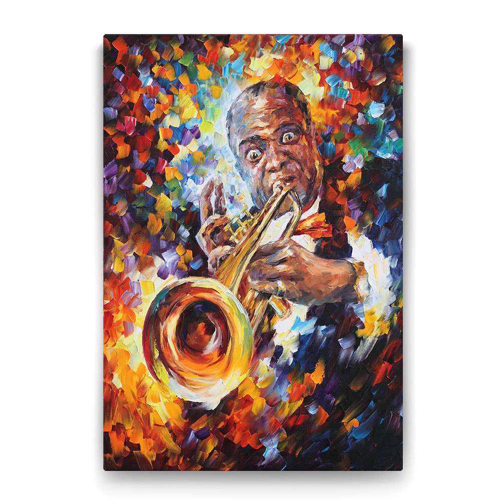 Louis Armstrong Tablosu - 50x75cm