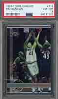 NBAカード ルーキーカード #115 Tim Duncan RC PSA8 NBAカード ルーキーカード #115 Tim Duncan RC PSA8 NBAカード