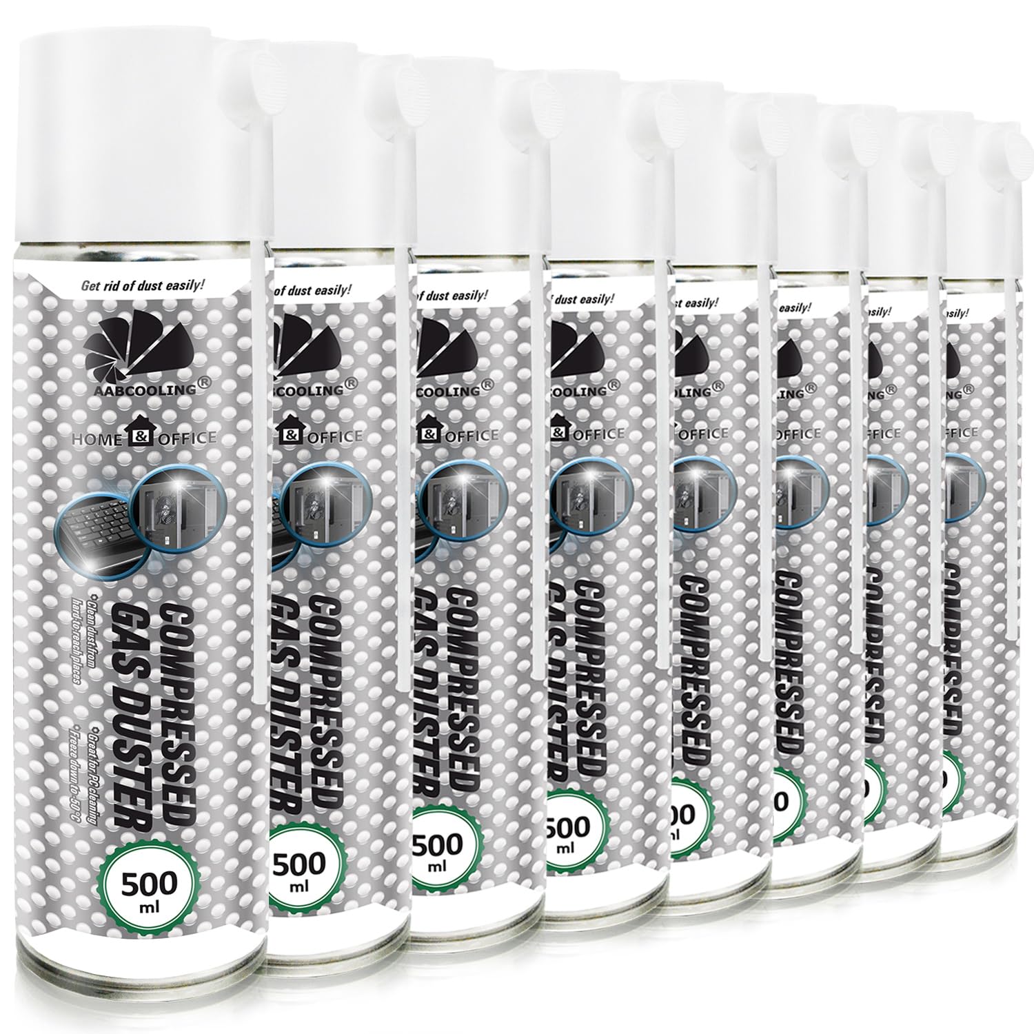 AABCOOLING 8 x 500ml Home&Office Druckluftspray K1 Staubgebläse, Büromaterial, Reinigungsgeräte, pressluft, Duster Spray,Reinigung von Tastatur, PC/Computer, Konsole, Kamera
