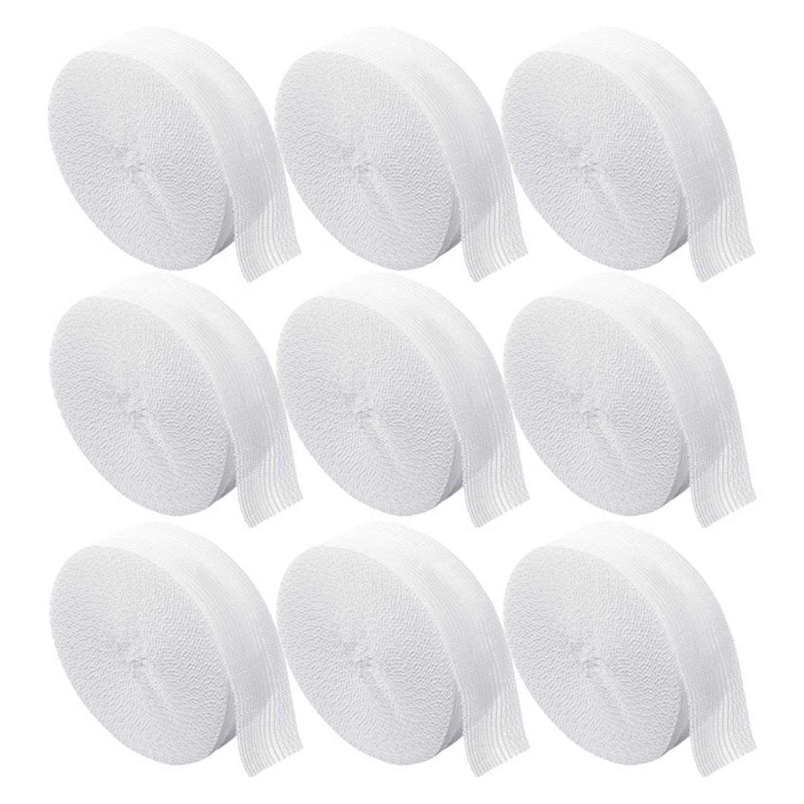 Säumband für Hosen 1/50M selbstklebendes Hosensaum-Klebeband, Hosenkanten-Klebeband, for Aufbügeln, Hose, kürzen, Reparatur, Jean-Saumband for DIY-Nähstoff(White,50m (10Rolls))