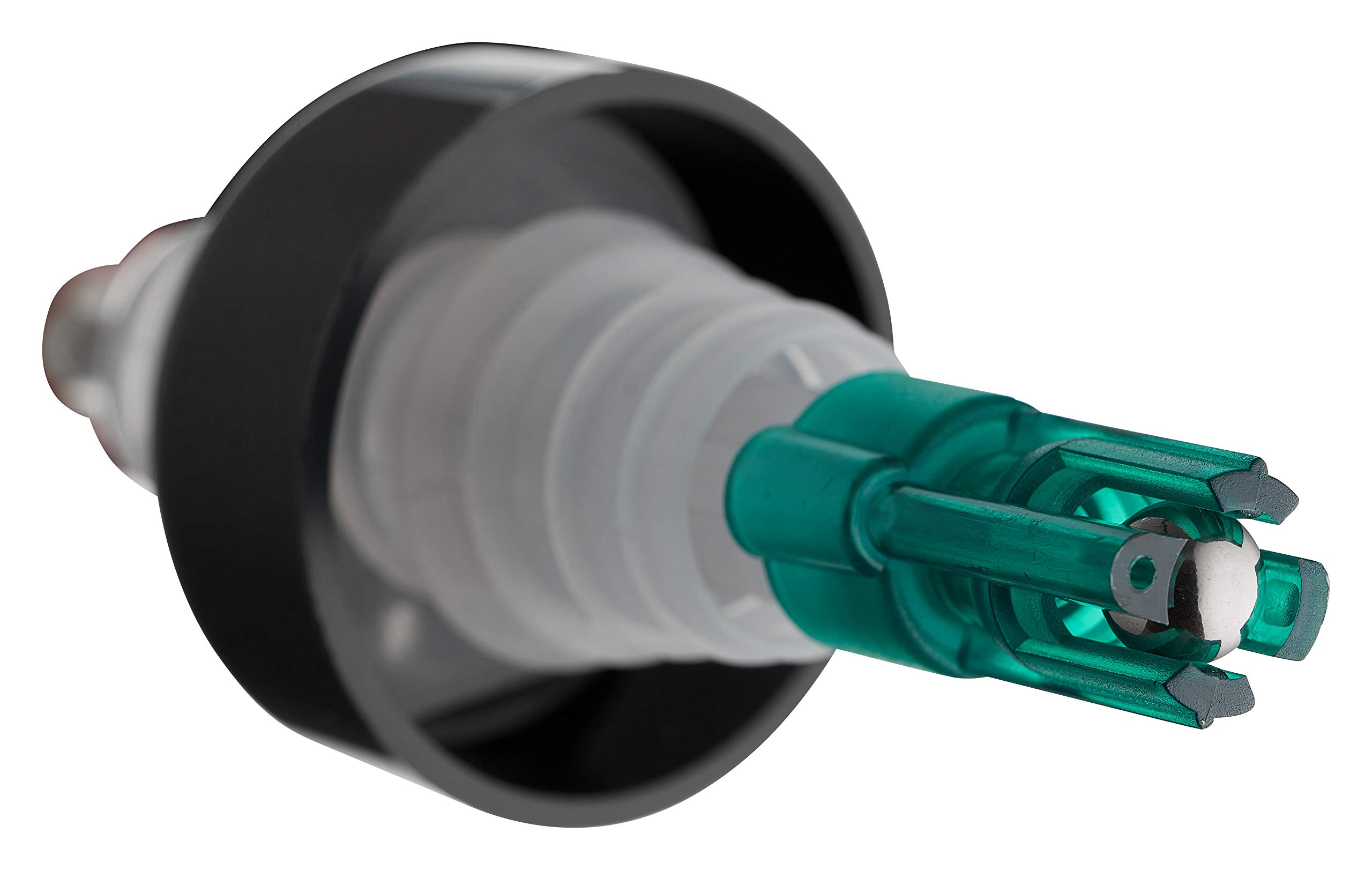 [1 PACK] Measured Liquor Bottle Pourers 1 oz (30 mL) - Collared Automatic Measured Bottle Pourer - No Cracks, No Leaks, Bar Spouts, Quick Shot, Spirit, Wine, Bar Cocktail Dispenser