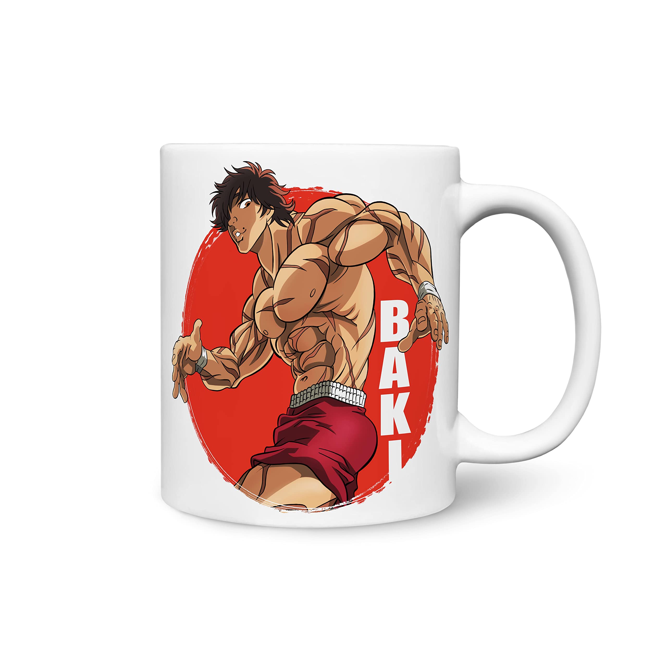 PureArtz Baki Hanma Anime White Ceramic 325ml Coffee Mug