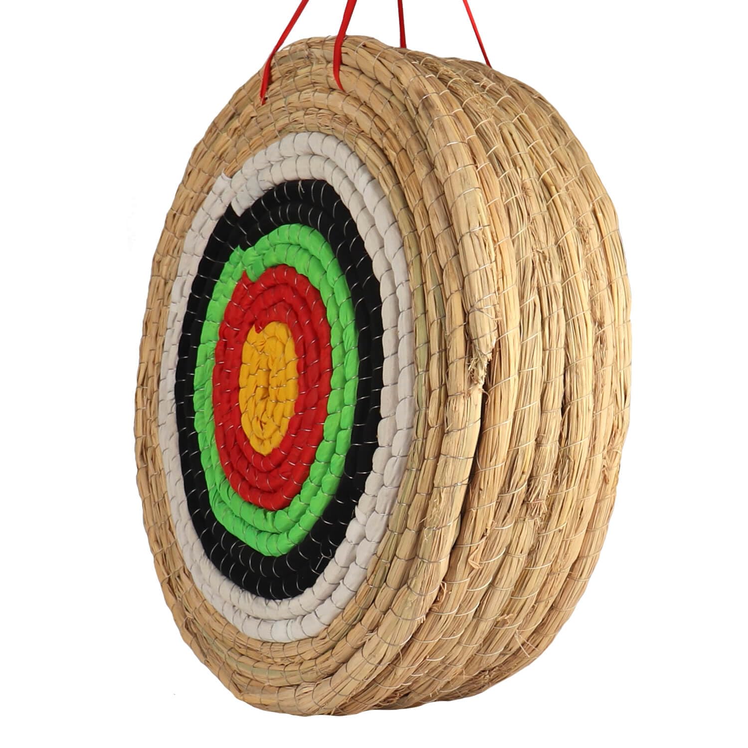 Dostyle Archery Targets Traditional Solid Straw Round Archery Target Shooting Bow Coloured Rope Target Face Three Layer for Shooting Practice