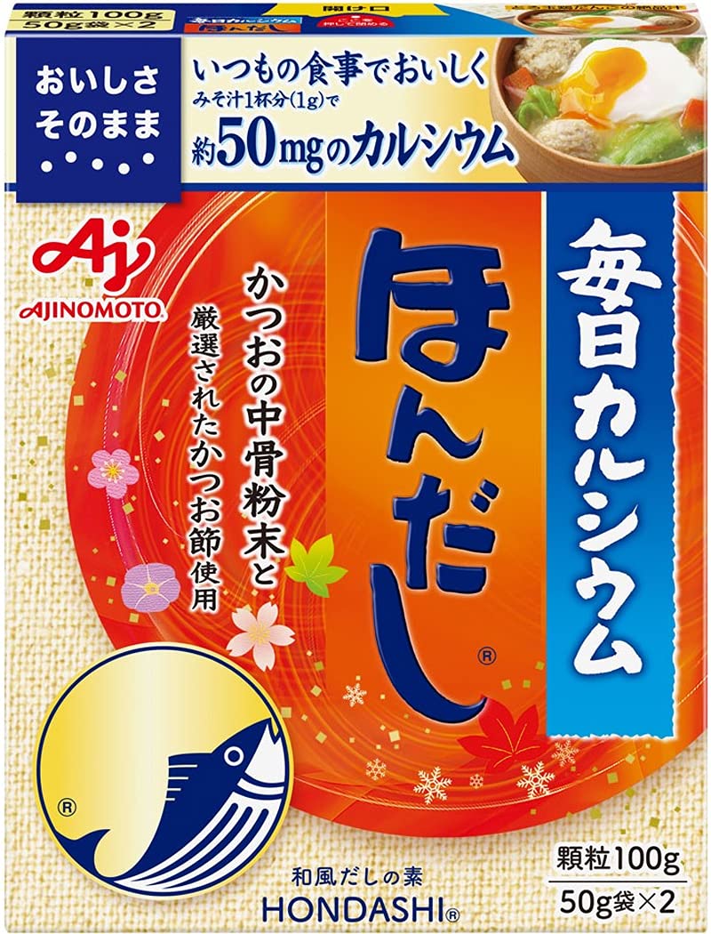 Ajinomoto 味の素 毎日カルシウム ほんだし 100g