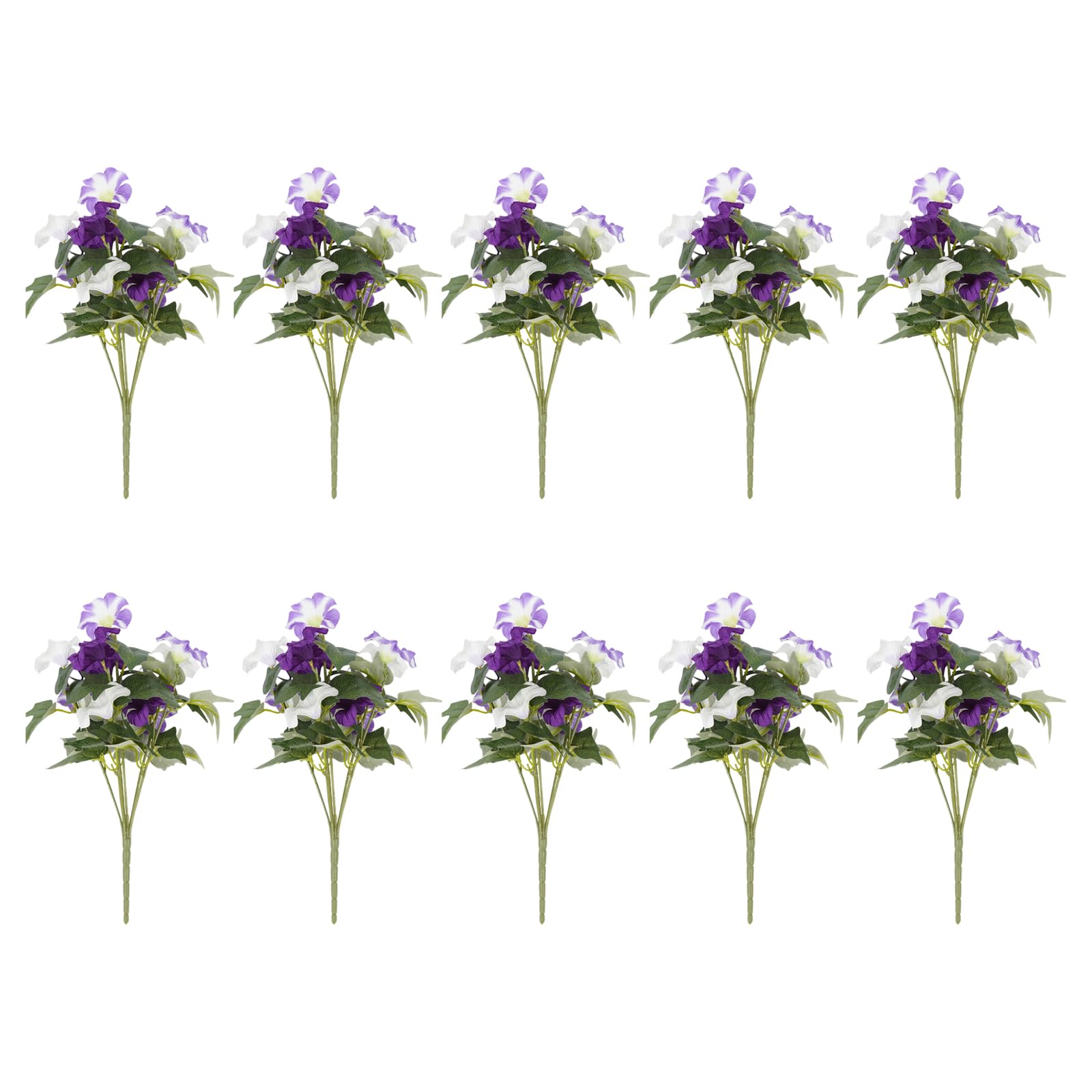 Carotoe Purple Flower Bundles For Home Decor, Artificial Blooms For Indoor Outdoor Garden Patio Balcony Assorted Colors Faux Flower Bundles For Home Decor Artificial Blooms For Indoor Outdoor Garden
