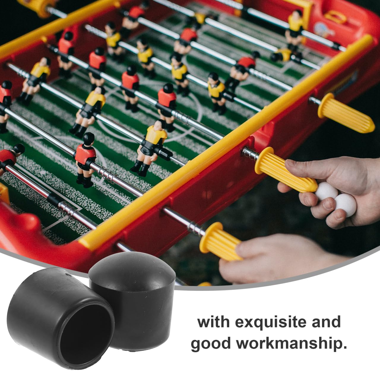 Tapones de seguridad para futbolín de 16 mm, accesorios de mesa para asegurar las barras y proteger al jugador