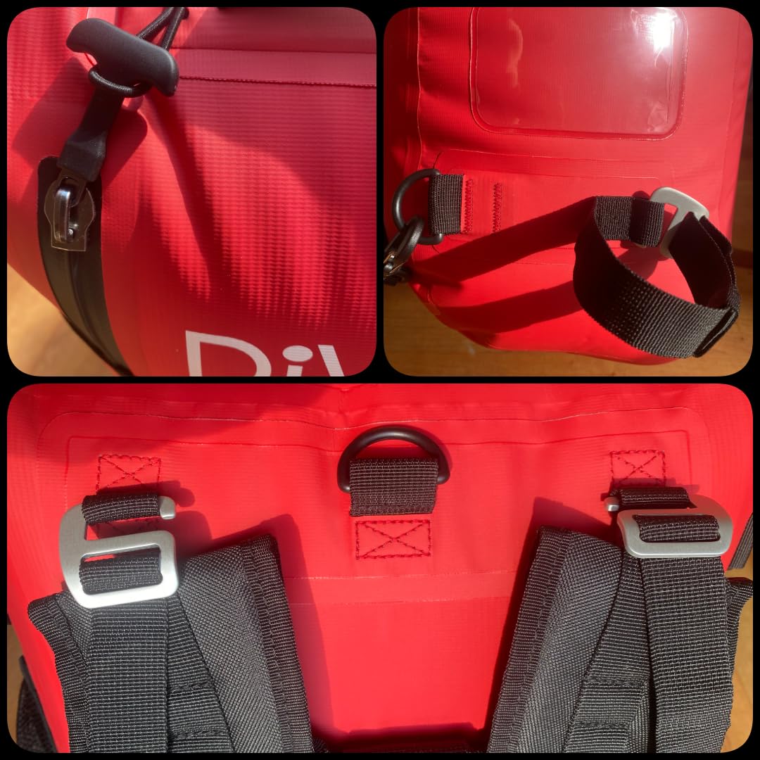 DiVONEA | Zaino impermeabile XL trasformabile in boa di segnalazione per immersioni - Accessori inclusi
