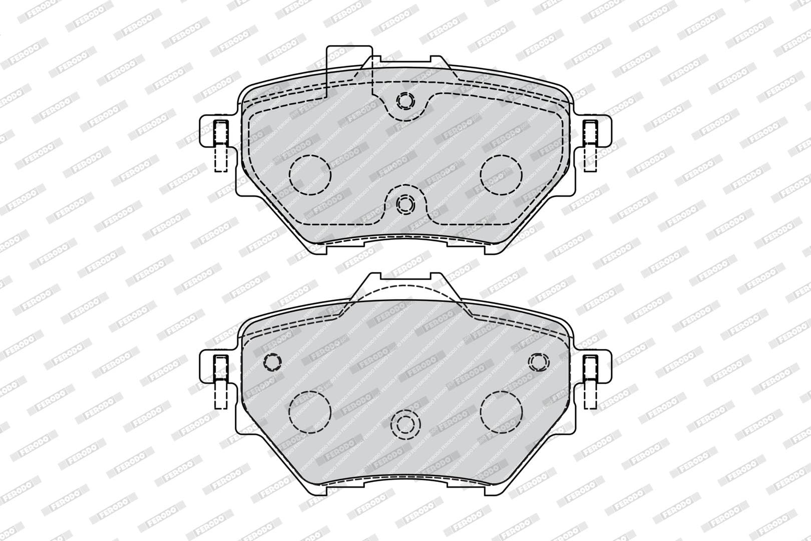 FERODO Kit pastiglie freni Posteriore non predisposto per visualizzazione avviso usura con accessori FDB4680 Compatibilità con PEUGEOT 308 II 3008 SUV M 208 II Hatchback UB, UP, UW, UJ, CITROËN