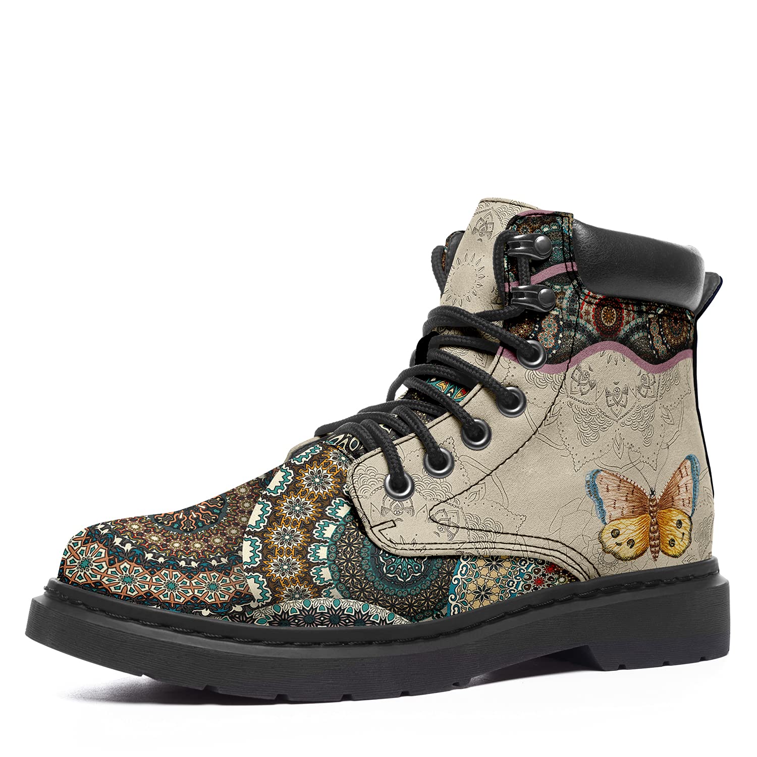 coolcustomize Custom Flower Mandala Animal Print Boots for Women Fashion Boots Winter Boots for Girl Lady