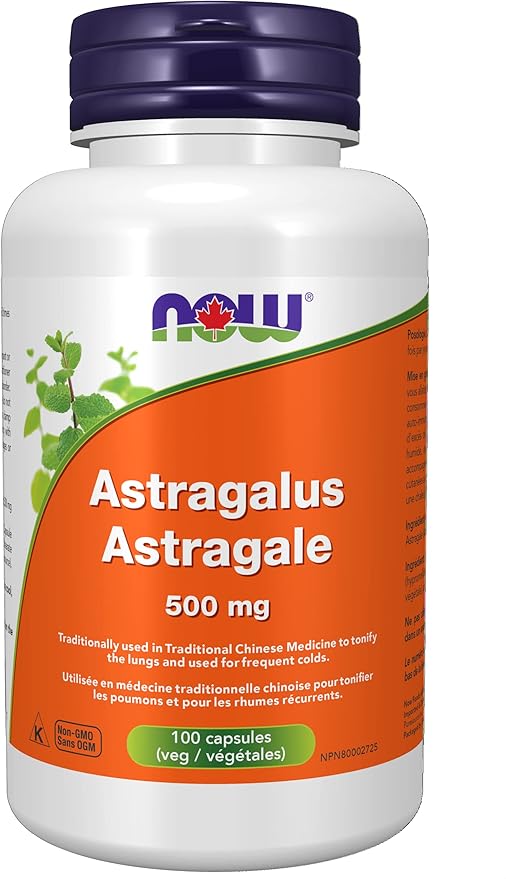 NOW Astragalus Capsules, 500mg, 100 Count Amazon.ca Health & Personal Care