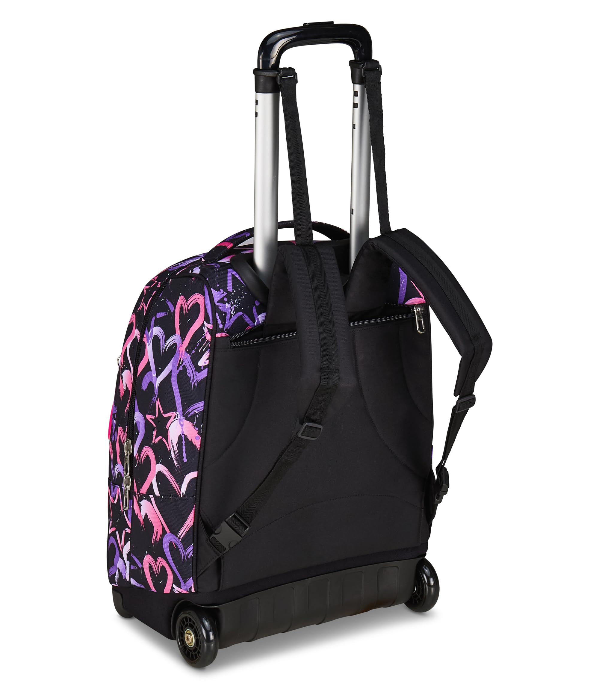 Seven Zaino Trolley, Scuola Elementare, Doppio Uso, Doppio Scomparto, Spallacci a Scomparsa, Bambina, Lovely Elements, rosa