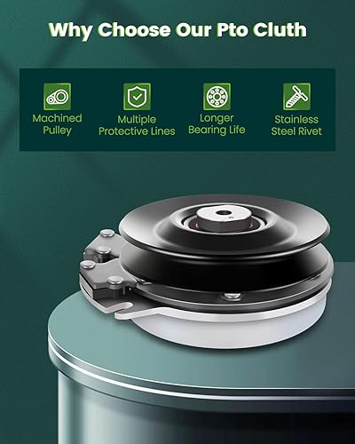 Vista 823 de SCITOO Embrague eléctrico de toma de fuerza AM119683 Compatible para Warner: 5217-35, 5217-6, 5217-7, 5217-9; para John Deere: 5217-7, AM119683