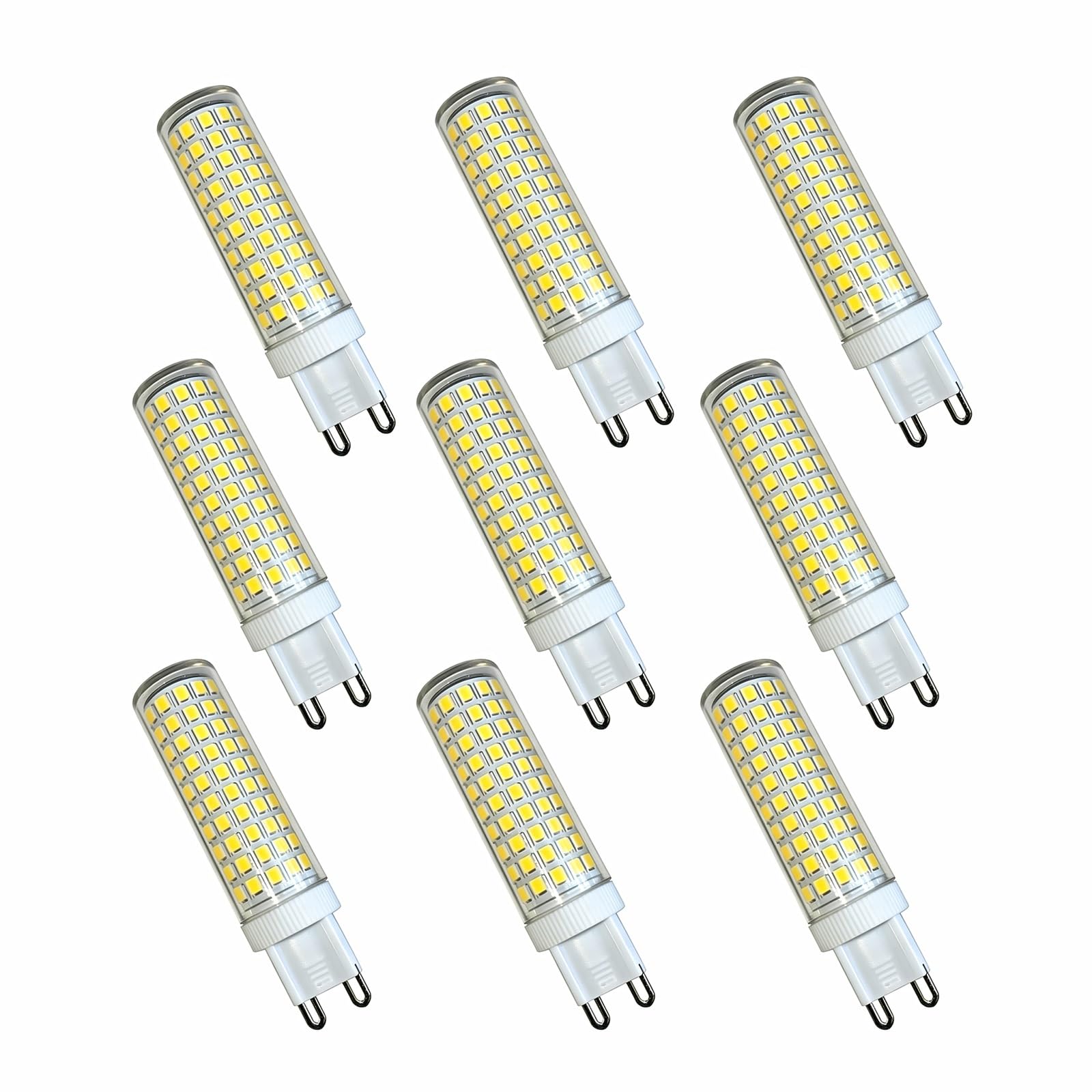 Bombilla LED G9 Ahorro 15W, Equivalente a 120W Halógena, 1000LM, Sin Parpadeo, IRC≥80+, No Regulable, Cerámica, Para Hogar(Natural white 4000K)