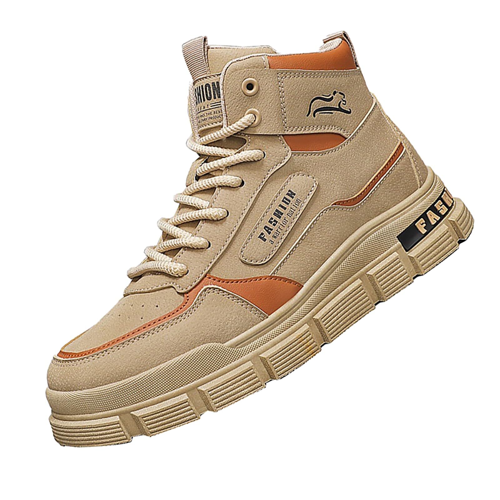 Men's Running Shoes Fashion High Top Sneakers Freestyle Hi-Top Casual  Sports Shoes Leisure Shoes Hiking Shoes High Trainers Leisure Shoes Fitness  High