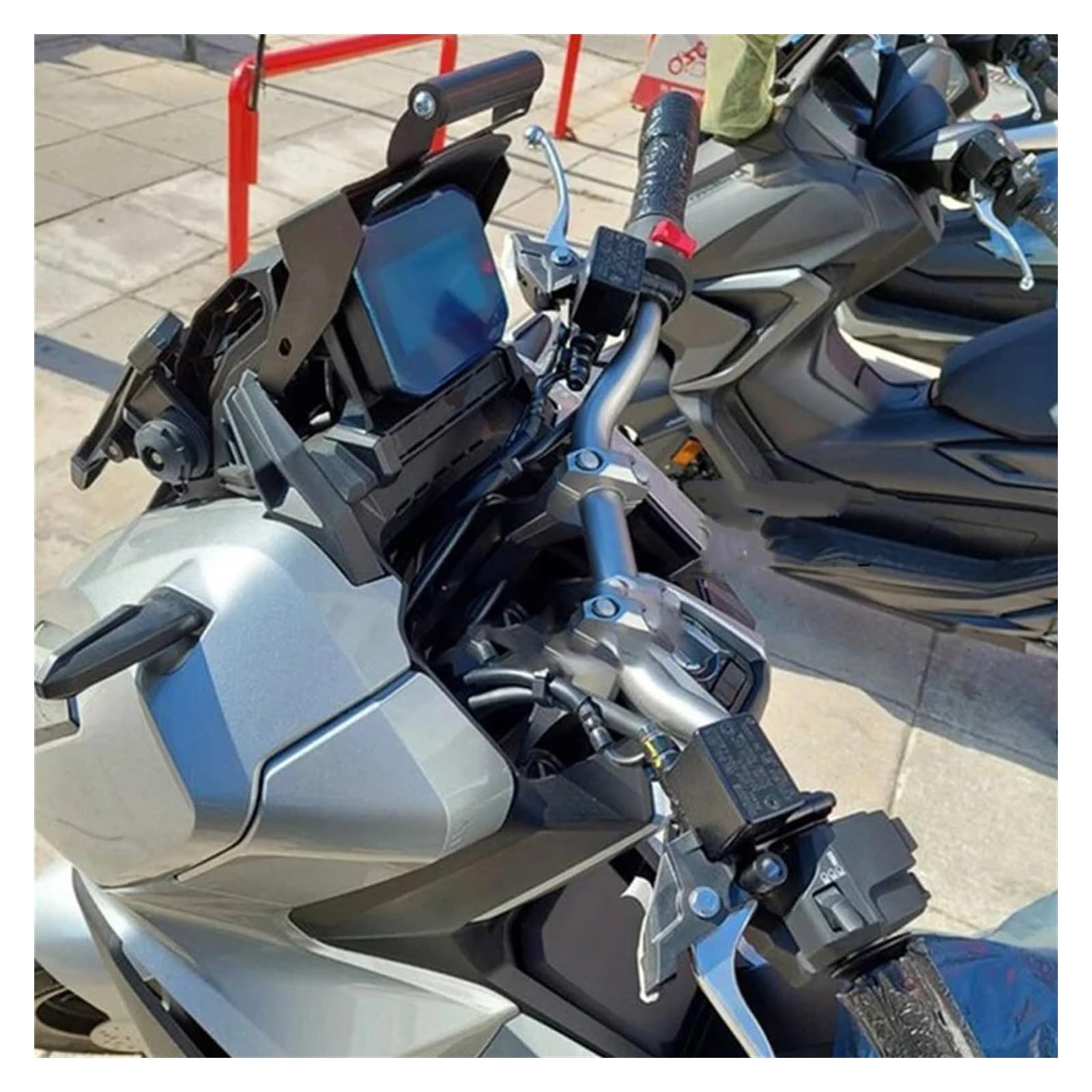 Staffa Di Navigazione Per Honda ADV350 2021-2023 – Supporto Telefono GPS, Regolabile E Multiuso, In Acciaio Inox