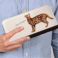 Amazon | うちの子 オリジナルイラスト PUレザー 長財布 ! 猫