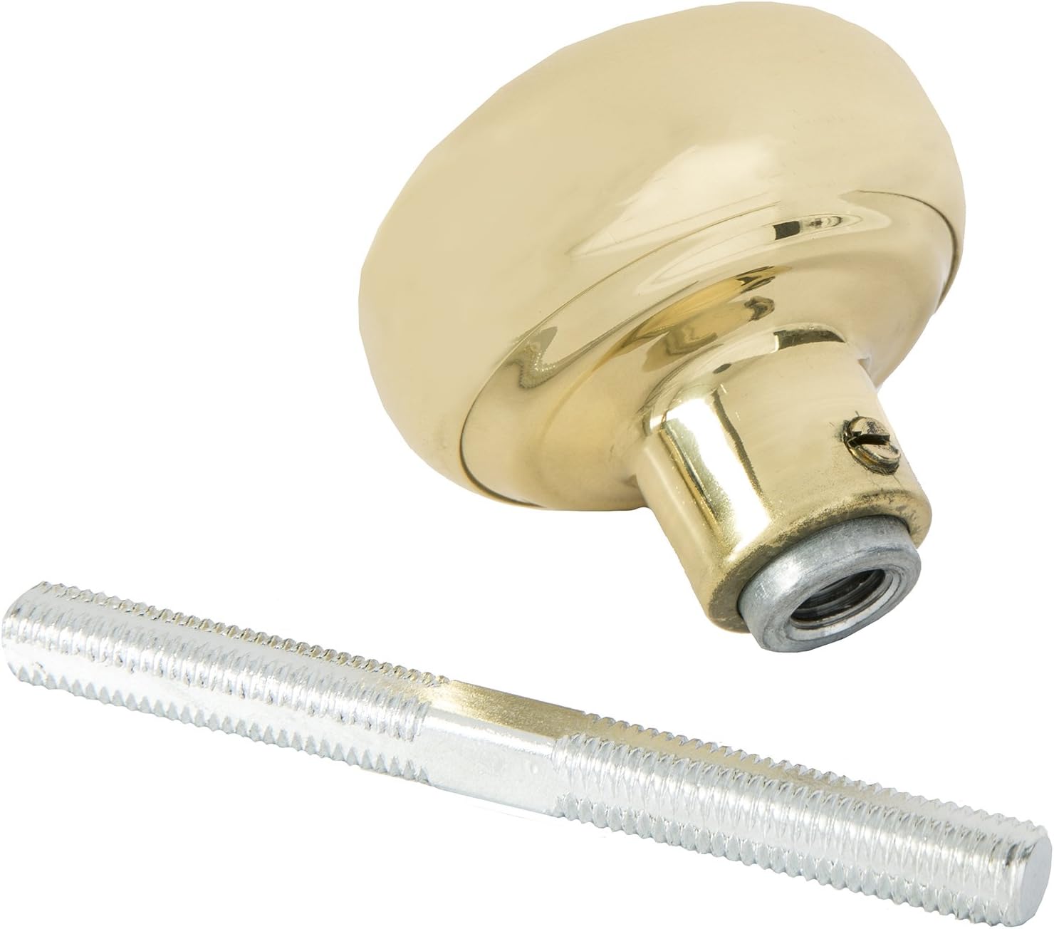 Ultra Hardware 2-1/4" Solid Brass Replacement Door Knob Set, Polished Brass Finish