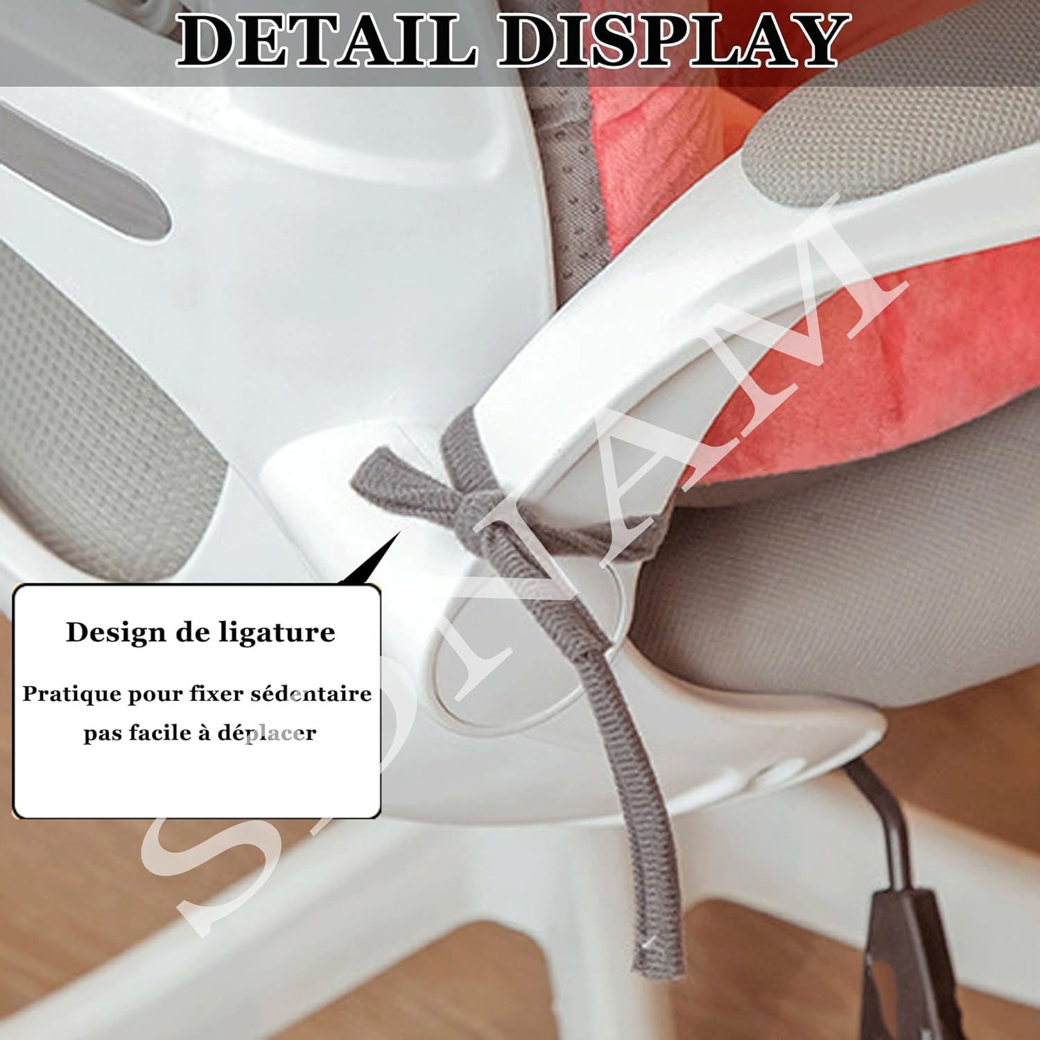 High Back Chair Seat Cushion Dining/Kitchen/Office Chair Pads with Ties Thickened Rocking Chair Cushion, Indoor/Outdoor Furniture Patio Chair Cushion(@1,45x100cm/18x39.4in)