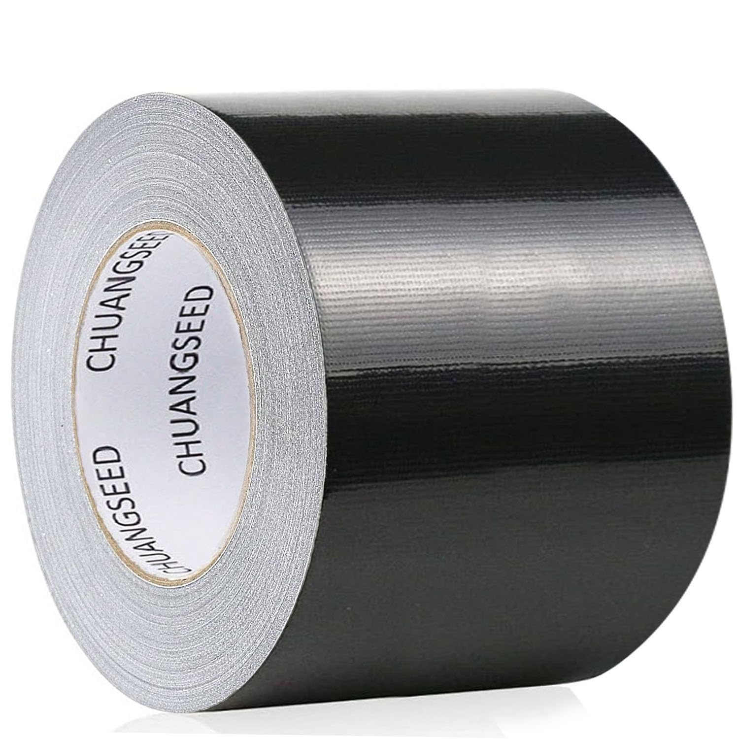 CHUANGSEED Black Wide Duct Tape,Heavy Duty Industrial Grade 3 inches x 55 Yards (164 ft), Waterproof, Strong, Flexible, No Residue, for Crafts & Home