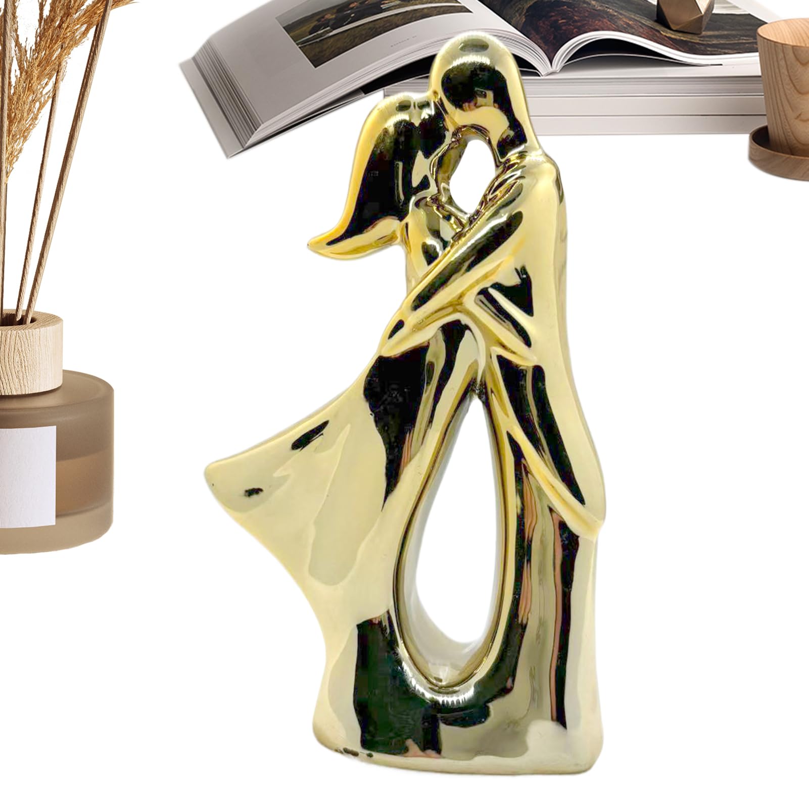 Decoración de Mesa del día de San Valentín, Escultura Decorativa Figura de Pareja | Suministros para Fiestas románticas, decoración de estantes para Sala de Estar, Dormitorio