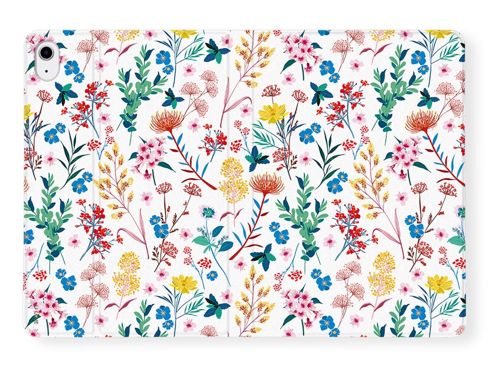 LI-LOVE IPad Case For 11 Inch 2025 & 10.9 Inch 2022 Models - Flower Design With Auto Wake/Sleep