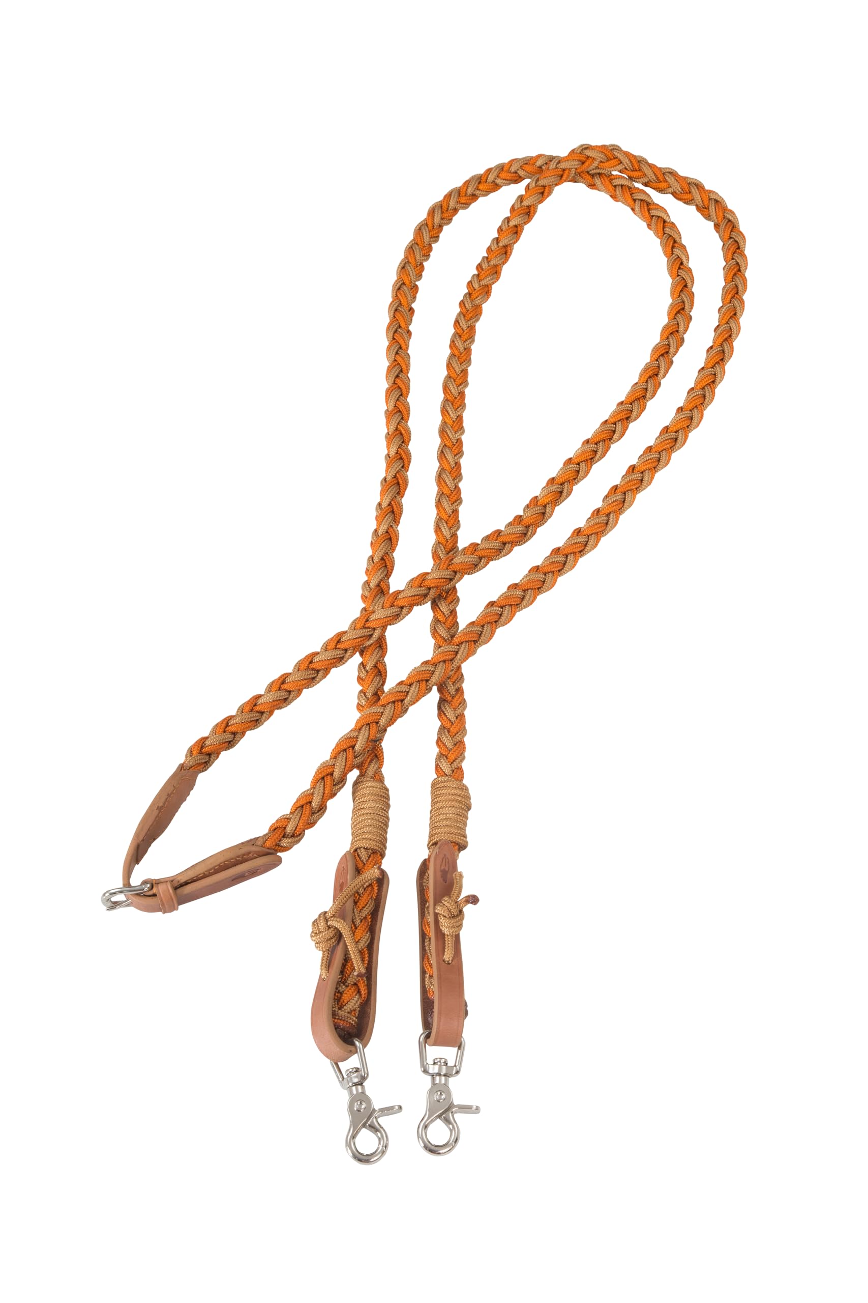 Barefoot Amber Western Zügel - Rundgeflochten Aus Bergseil 2,40m