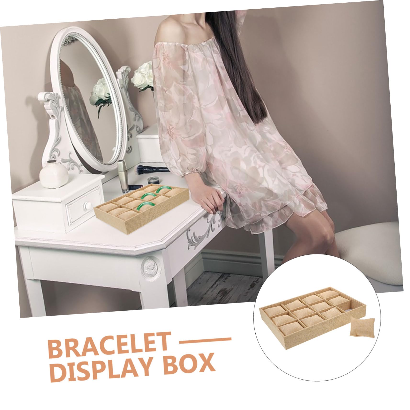 Hemobllo 1 Set Elegant Watch Tray Organizer Compartment Jewelry Display Holder for Bracelets Bangles Stylish Design for Home Decor for Watches Jewelry Storage