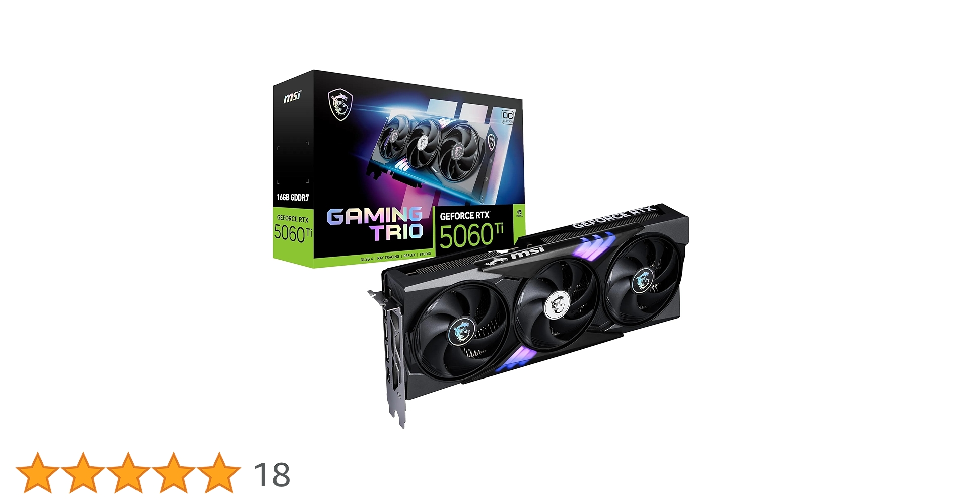 MSI GeForce RTX 5060 Ti 16G Gaming Trio OC karta graficzna - RTX