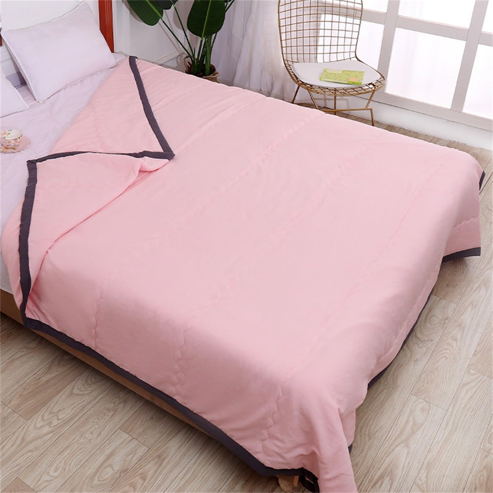 Cooling Blankets, Cooling Blanket for Night Sweats, Summer Cool Blanket Single Blanket for Hot Sleepers, Double Sided Cold Effect Blankets for Sleeping Ice Breathable Throw (Pink, 100*140cm) โ image 1