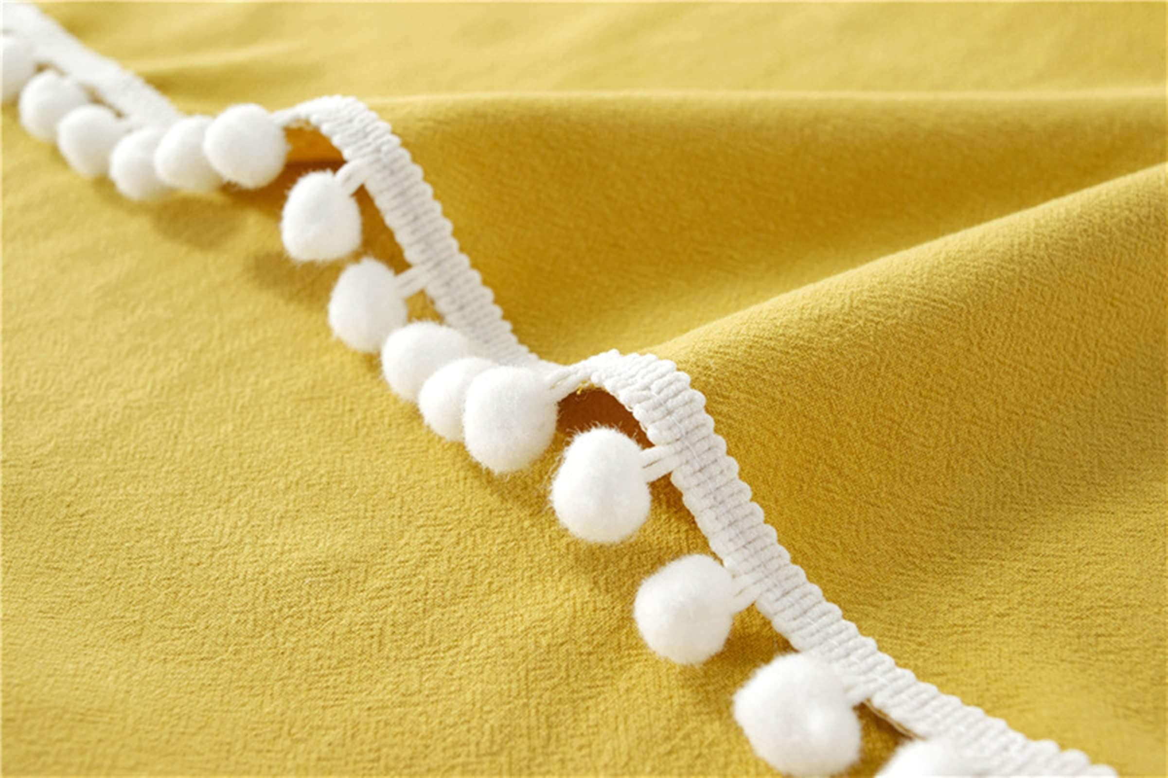 Tovaglie Antimacchia Rettangolari, Tovaglie 140 x 220 cm Colore puro in Pizzo di cotone Copritavolo per Tavolo da Pranzo, Cucina, Festa CompleannoGiallo