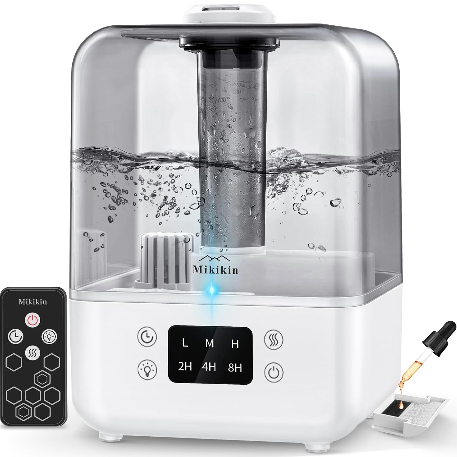 Buy Mikikin Cool Mist Humidifier, Ultrasonic Air Humidifiers for Large