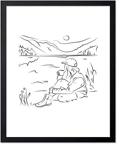 Miniatura 28 de Poster Master Póster de peonías – Estampado de flores retro – Ilustración floral – Ilustración en blanco y negro – Diseño de línea y abstracto –