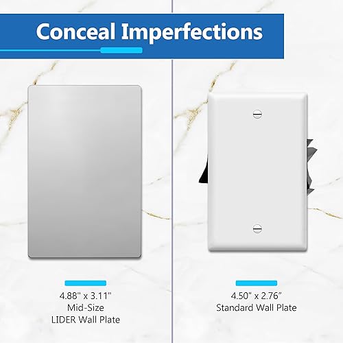 Miniatura 10 de LIDER Placa de pared en blanco, resistente a la temperatura y a los impactos, certificación UL, termoplástico de policarbonato, diseño sin