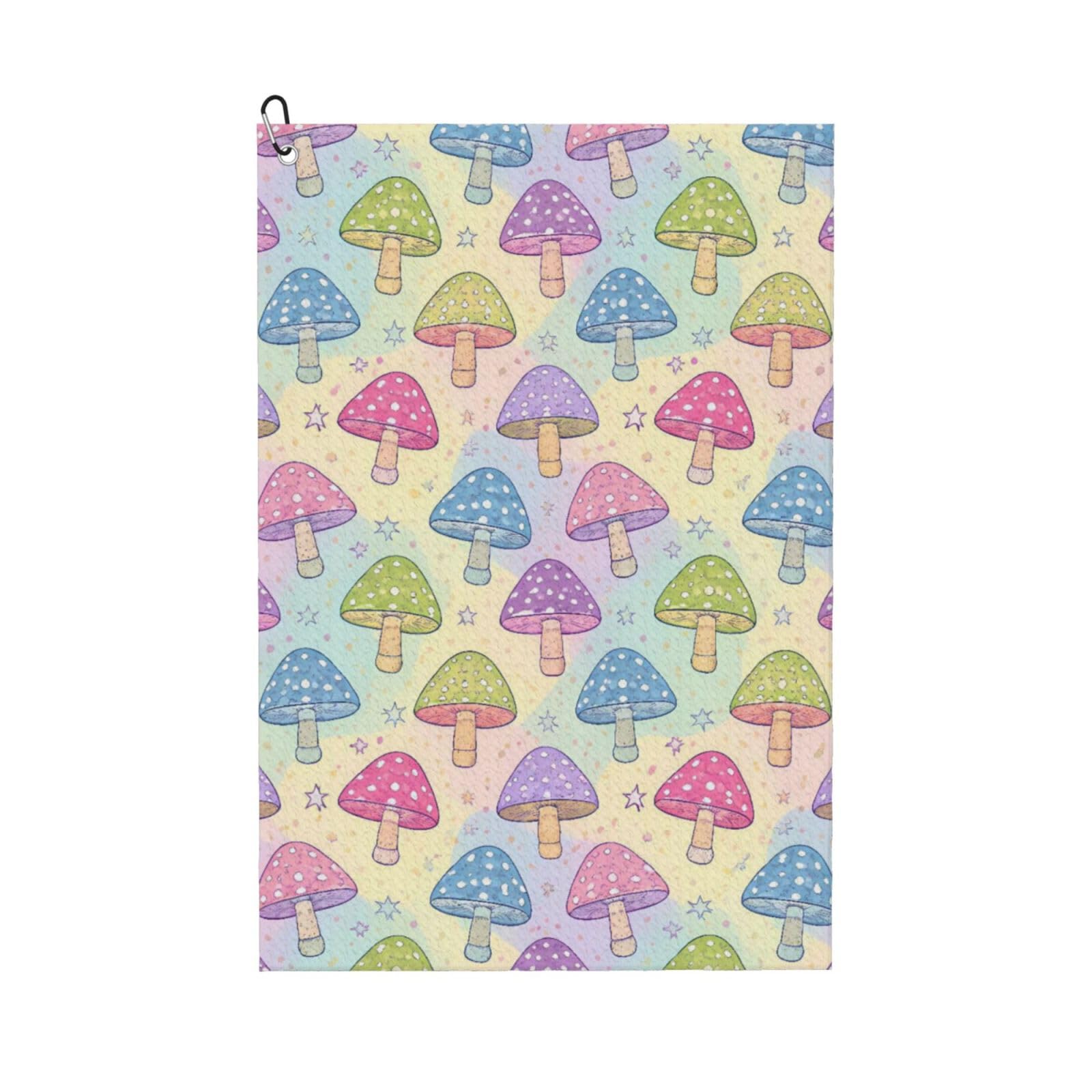 BSDFGSDD Colorful Mushroom Golf Towel 24 x 16 inches