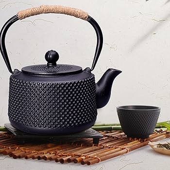 急須 伝統鉄瓶 hn2984sa 般若勘渓作 素文鉄砲口砂鉄鉄瓶 約0.6L 鉄瓶 【日本製