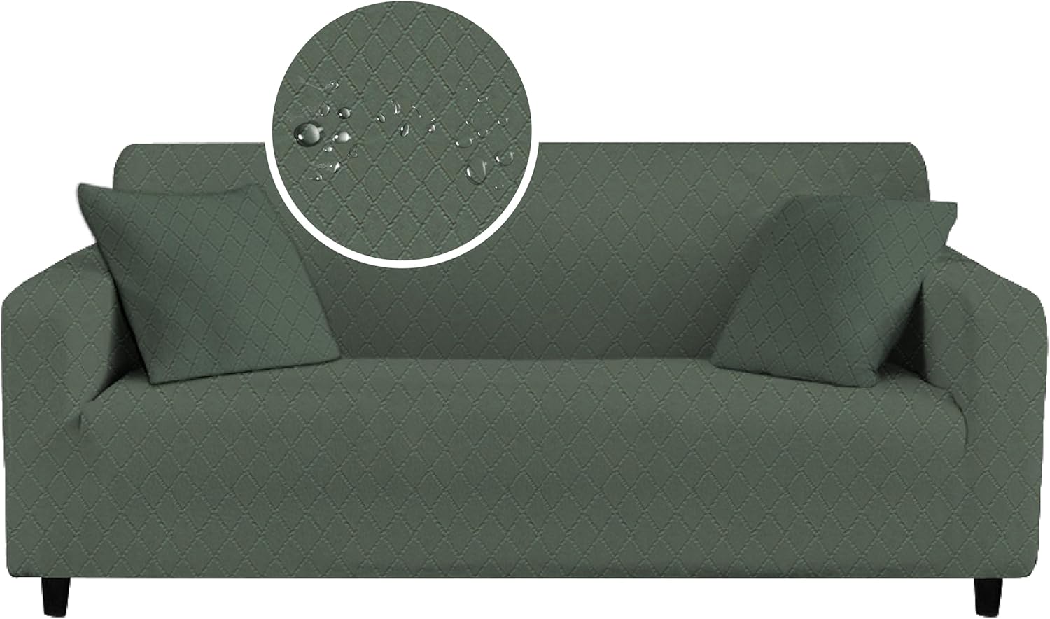 Copridivano Da Esterno Impermeabile E Anti-UV - 213x94x89 Cm - Grigio Per Divani Da Giardino - Foto 2