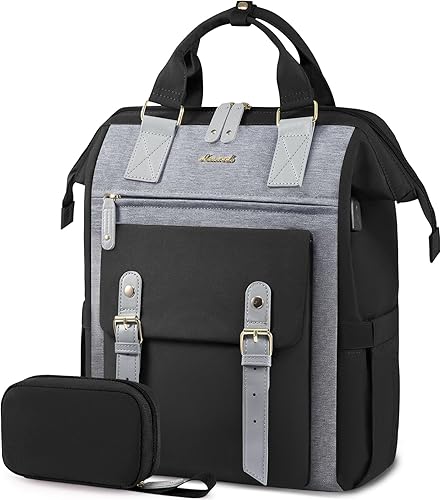 LOVEVOOK Mochila para mujer, mochila para computadora portátil para mujer, bolsa de trabajo para profesores, enfermeras, mochila universitaria,