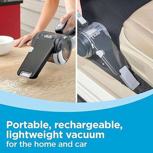 Miniatura 5 de BLACKY DECKERR Dust Buster Pivot VAC Aspiradora de mano inalámbrica, aspiradora de mano para dormitorio, automóvil y hogar, portátil con herramienta