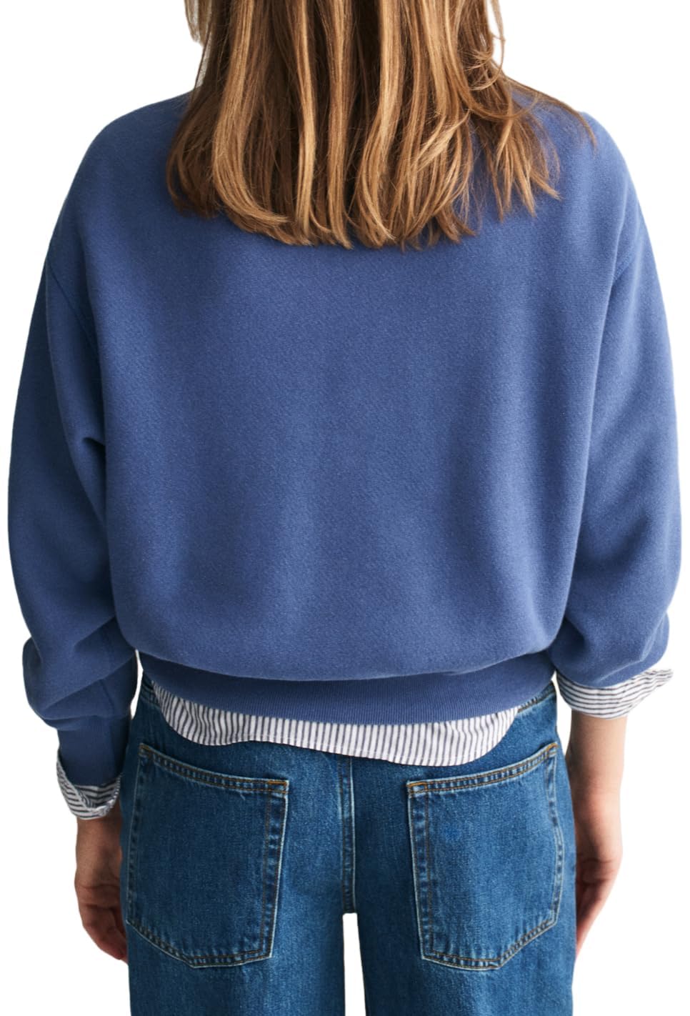 GANT Felpa con Scollo A C Maglia di Tuta Donna