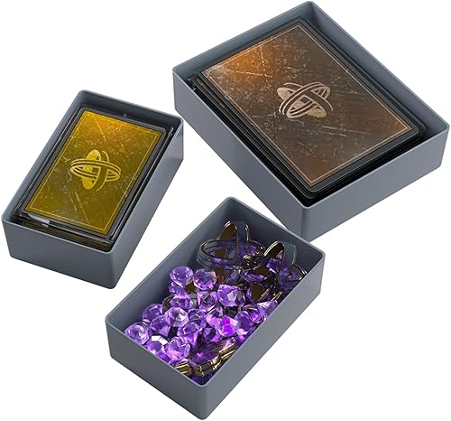 Miniatura 5 de Token Silo Card Add On - Juego de 3 bandejas de juego, capacidad para tarjetas de juego, fichas, diales y dados, organiza LCG, TCG y accesorios de
